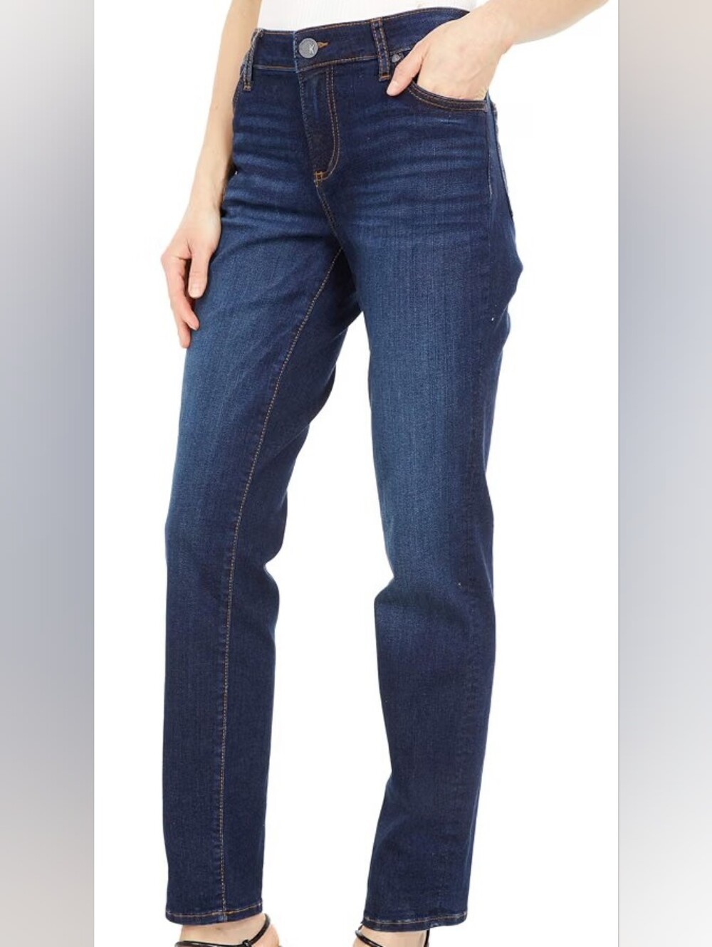 KUT From The Kloth - Classic Straight-Leg Women's Jeans in Dark Blue